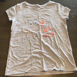 Girls cat tee